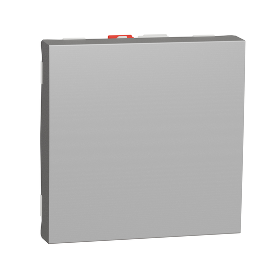 [SCHNU320330] Unica - va-et-vient - 10A - connexion rapide - 2 mod - Alu - méca seul