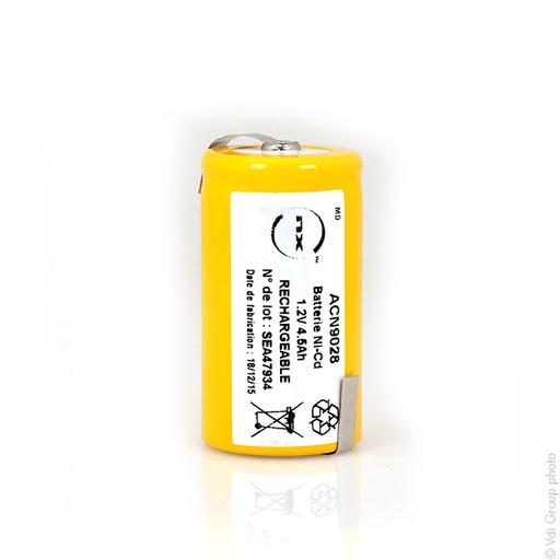 [ENIACN9028] Accumulateur(s) Accu NiCd D. 1.2V 4500mAh HBL