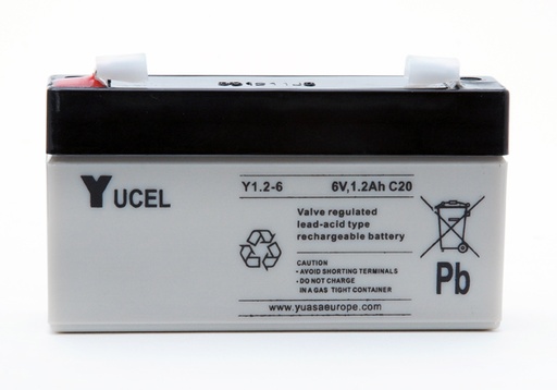 [ENIAMP92110] Batterie(s) Batterie plomb AGM YUCEL Y1.2-6 FR 6V 1.2Ah F4.8