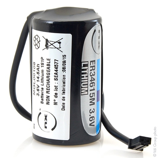 [ENIMGL00108] Pile(s) Pile lithium ER34615M D 3.6V 14.5Ah AMP