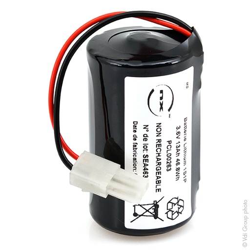 [ENIPCL00263] Pile(s) Pile lithium LSH20 D 3.6V 13Ah Tamiya