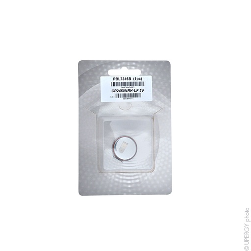 [ENIPBL7316B] Blister(s) x 1 Pile bouton lithium blister CR2450NRH-LF RENATA 3V 540mAh