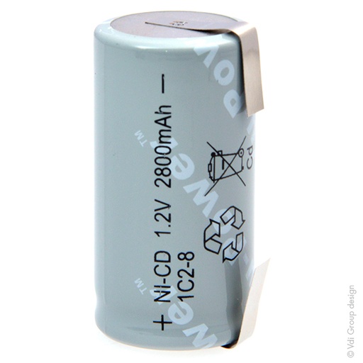 [ENIACN9234] Batterie(s) Accus Nicd industriels  C 1C2-8 1.2V 2800mAh T2