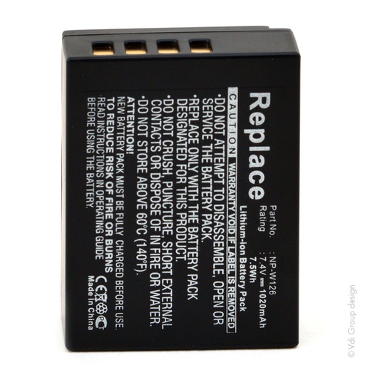 [ENIFML90154] Blister(s) x 1 Batterie appareil photo - caméra 7.4V 1020mAh