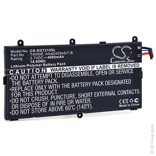 [ENITML90067] Batterie(s) Batterie tablette 3.7V 3600mAh