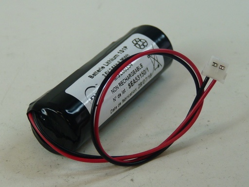[ENIMGL00354] Pack(s) Batterie lithium 1x LS14500 1S1P F150 3.6V 2.7Ah JST