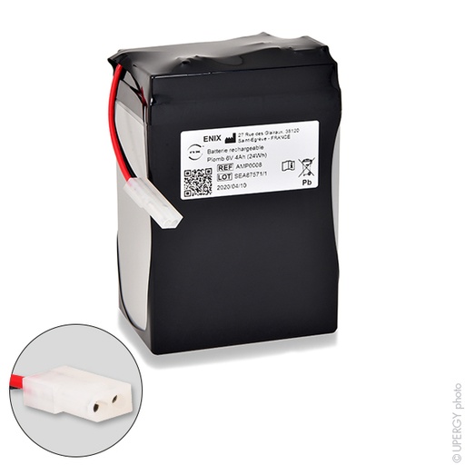 [ENIAMP0008] Pack(s) Batterie médicale rechargeable WELCH ALLYN 6V 4Ah FC 6V 4Ah MOLEX