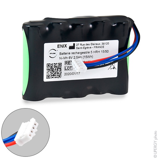 [ENIMGH00460] Pack(s) Batterie médicale rechargeable SAP AGILIA de Fresen 6V 2500mAh JST