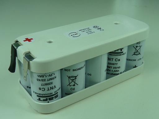 [ENIMFN00106] Pack(s) Batterie Nicd 10x VNT CS 10S1P ST2 12V 1.6Ah Fast