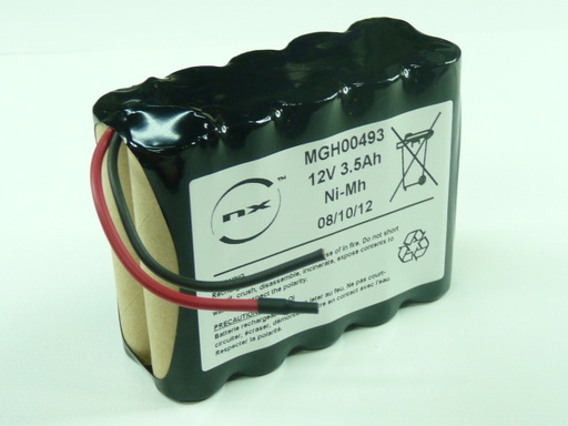 [ENIMGH00493] Pack(s) Batterie Nimh 10x 4/3A 10S1P ST2 12V 3800mAh Fils