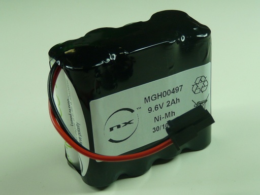 [ENIMGH00497] Pack(s) Batterie Nimh 8x AA NX 8S1P ST2 9.6V 2Ah molex