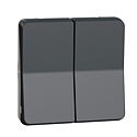 [SCHMUR35042] Mureva Styl - Bouton poussoir volets roulants - composable - IP55 - IK07 - gris