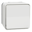 [SCHMUR39026] Mureva Styl - Bouton Poussoir - complet saillie - IP55 -IK08 connex auto - blanc