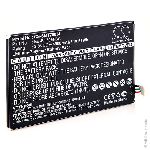 [ENITML90056] Batterie(s) Batterie tablette 3.8V 4900mAh