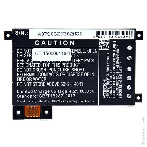 [ENITML90071] Batterie(s) Batterie tablette 3.7V 1400mAh