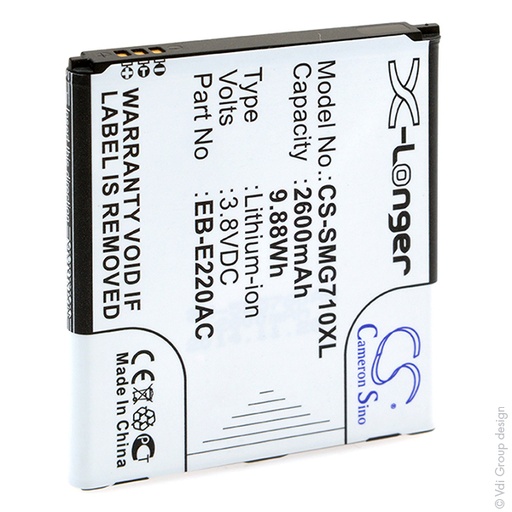 [ENIGML90555] Unité(s) Batterie téléphone portable pour Samsung 3.8V 2600mAh