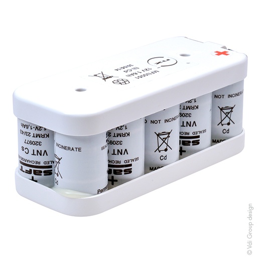 [ENIMFN0051] Batterie(s) Batterie eclairage secours 10x SC VNT 10S1P ST2 12V 1.6Ah T2