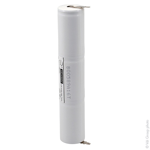 [ENIMGN9024] Unité(s) Batterie eclairage secours 3xD ST4 Faston 4.8mm (+2.8mm) 3.6V 4Ah