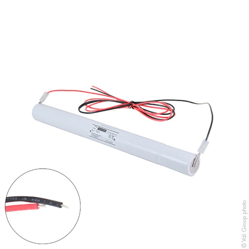 [ENIMGN9050] Batterie(s) Batterie eclairage secours 6xD ST4 + support + fils 7.2V 4Ah