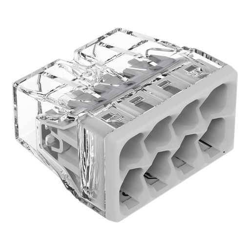 [WAG2273-208] Borne WAGO 2273 - 8 x 0,5 à 2,5mm² Transp. / Gris