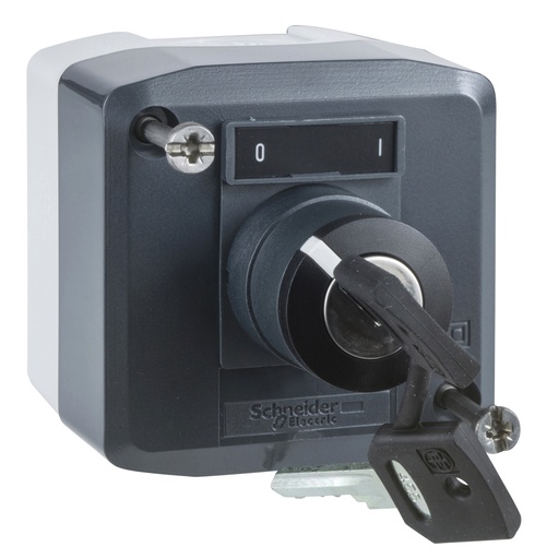 [SCHXALD144E] Harmony boite - 1 bouton tournant Ø22 à clé - 1F+1O