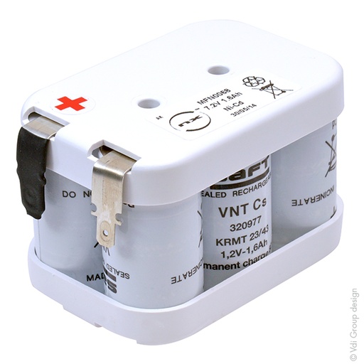 [ENIMFN0068] Pack(s) Batterie Nicd 6x SC VNT 6S1P ST2 7.2V 1.6Ah FAST