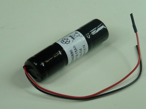 [ENIMGN0690] Pack(s) Batterie Nicd 3x 1/3AA 3S1P ST4 3.6V 150mAh Fils