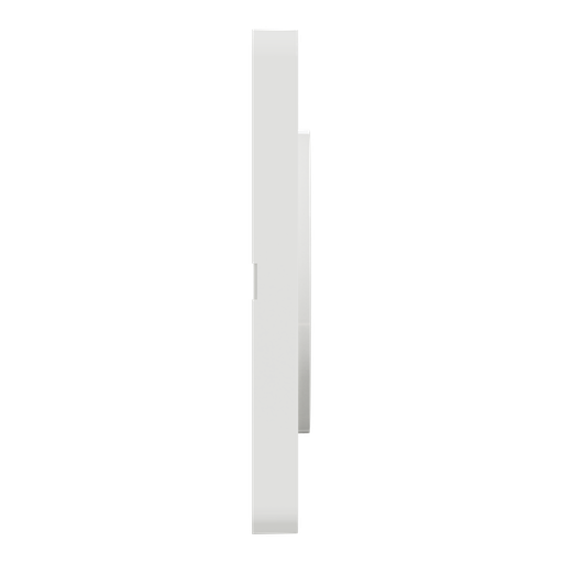 [SCHS520802J] Odace 2011 Touch - plaque 1 poste aluminium brossé avec liseré blanc