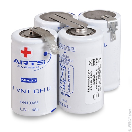 [ENIMXN0016] Pack(s) Batterie Nicd 4x D VT 4S1P 4.8V 4.2Ah Fast
