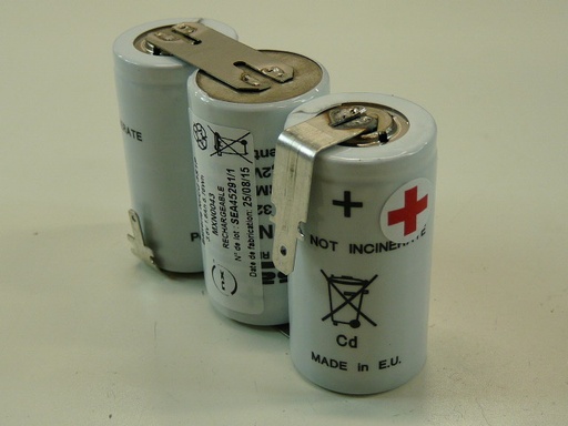 [ENIMXN0043] Pack(s) Batterie Nicd 3x SC VNT 3S1P ST1 3.6V 1.6Ah Fast