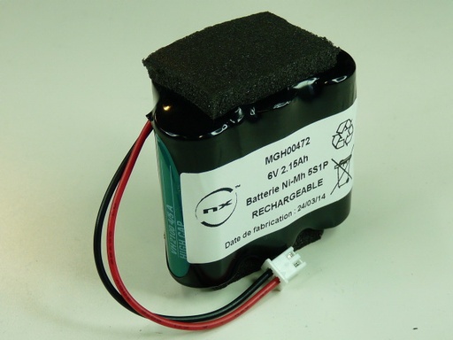 [ENIMGH00472] Pack(s) Batterie Nimh 5x 4/5A  5S1P ST7 6V 2100mAh JST