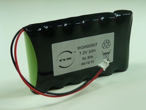 [ENIMGH00507] Pack(s) Batterie Nimh 6x AA 6S1P ST1 7.2V 2Ah JST
