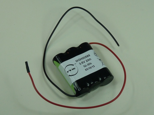 [ENIMGH00589] Pack(s) Batterie Nimh 3x AA 3S1P ST1 3.6V 2Ah F200