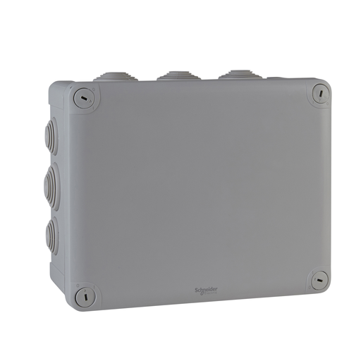 [SCHENN05013] Mureva Box, boite de dérivation IP55 + embouts 225x175x100, gris