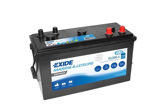 [ENIBPA7072] Batterie(s) Batterie bateau EXIDE Vintage EU200-6 6V 200Ah