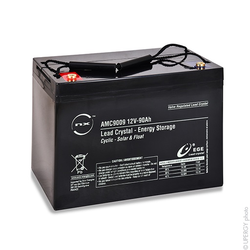 [ENIAMC9009] Batterie(s) Batterie lead crystal 6-CNFJ-90 12V 90Ah M8-F