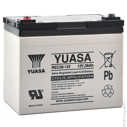 [ENIAMP92144] Batterie(s) Batterie plomb AGM YUASA REC36-12I 12V 36Ah M5-F