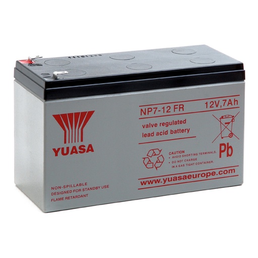 [ENIAMP9236] Batterie(s) Batterie plomb AGM YUASA NP7-12FR 12V 7Ah F4.8