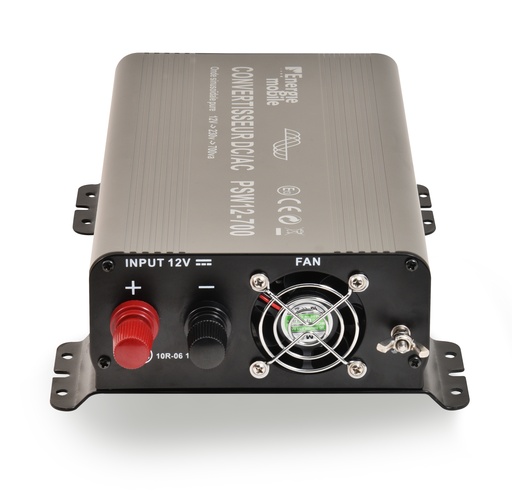 [ENICEP1H25] Unité(s) Convertisseur DC/AC 12/230V 700W pur-sinus PSW - Sortie cosses oeillets