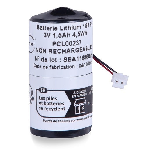 [ENIPCL00237] Unité(s) Pile lithium CR123A 3V 1500mAh JST