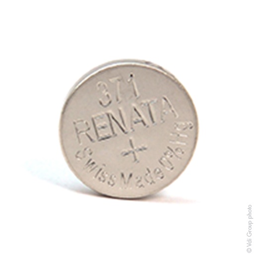 [ENIPBO7389] Blister(s) x 1 Pile bouton oxyde argent 371 RENATA 1.55V 40mAh