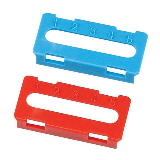 [EAT294911] Jeu de capots pour support de bornes, CL4, bleu