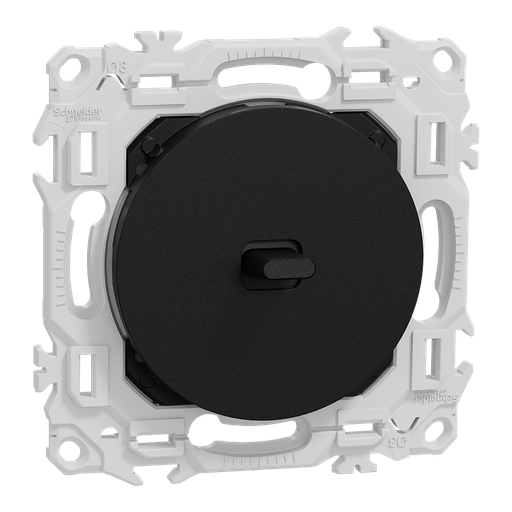 [SCHS940203] Odace - va-et-vient ou poussoir à levier - 10AX - noir onyx