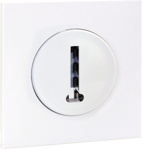 [EUR91105001] SQUARE - Prise téléphone + plaque + griffes - BLC