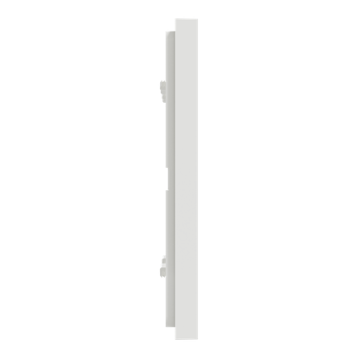 [SCHNU600418] Unica Déco Essentielle - Plaque de finition - Blanc - 2 postes horiz vert