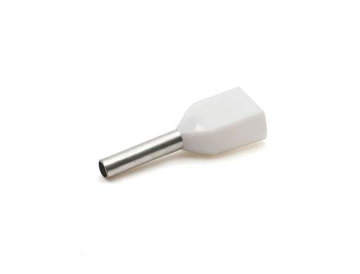 [CEMPKT508] Embout de câblage double 2 x 0,5 mm² longueur 8 mm blanc