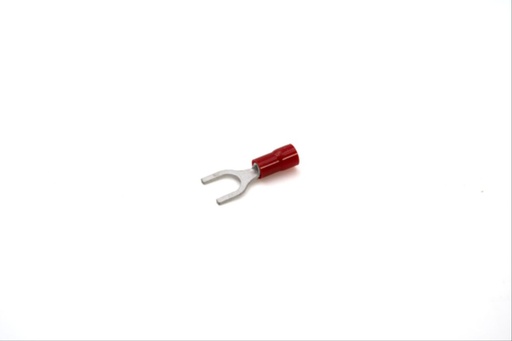 [CEMRFU5] Cosse préisolée fourche rouge (0,25 à 1,5 mm²) - Diam. 5 mm