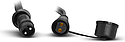 [MII51030] GUIRLANDE FORAINE CABLE PLAT NOIR 10M 10 DOUILLES B22 + AMPOULES