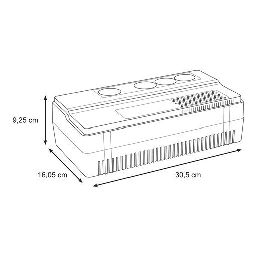[SCHBVS800I-GR] Easy UPS BVS - onduleur 1 ph line-interactive - 230V - 800VA - 4 prise Schuko/FR