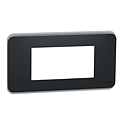 [SCHNU411454] Unica Pro - plaque de finition - Anthracite - 4 modules